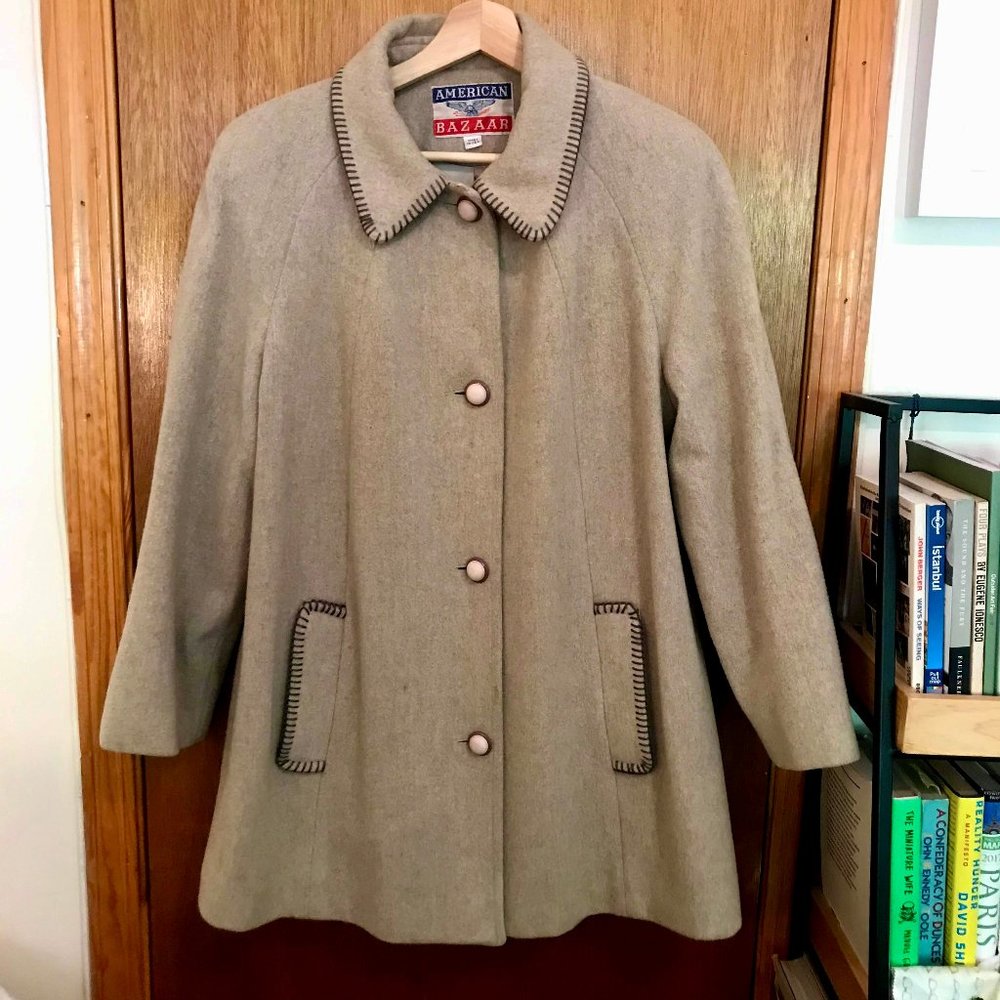 70s/80s Vintage American Bazaar Wool Coat